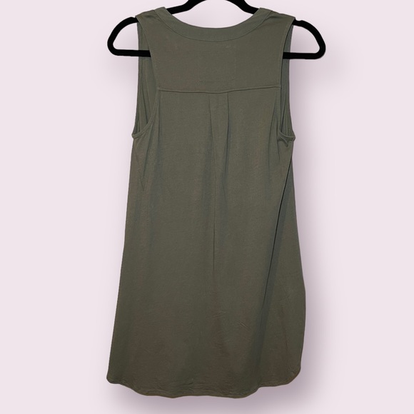 Maeve By Anthropology Olive Green V-Neck Tank Womens Size Small - Picture 6 of 7